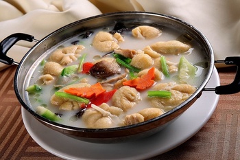 锅煲类锅仔浓汤佛手包豆腐泡野山菌(322693)