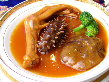 鲍汁花菇辽参扣鹅掌(470531)