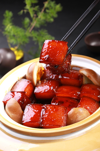 买菜图 坛子红烧肉